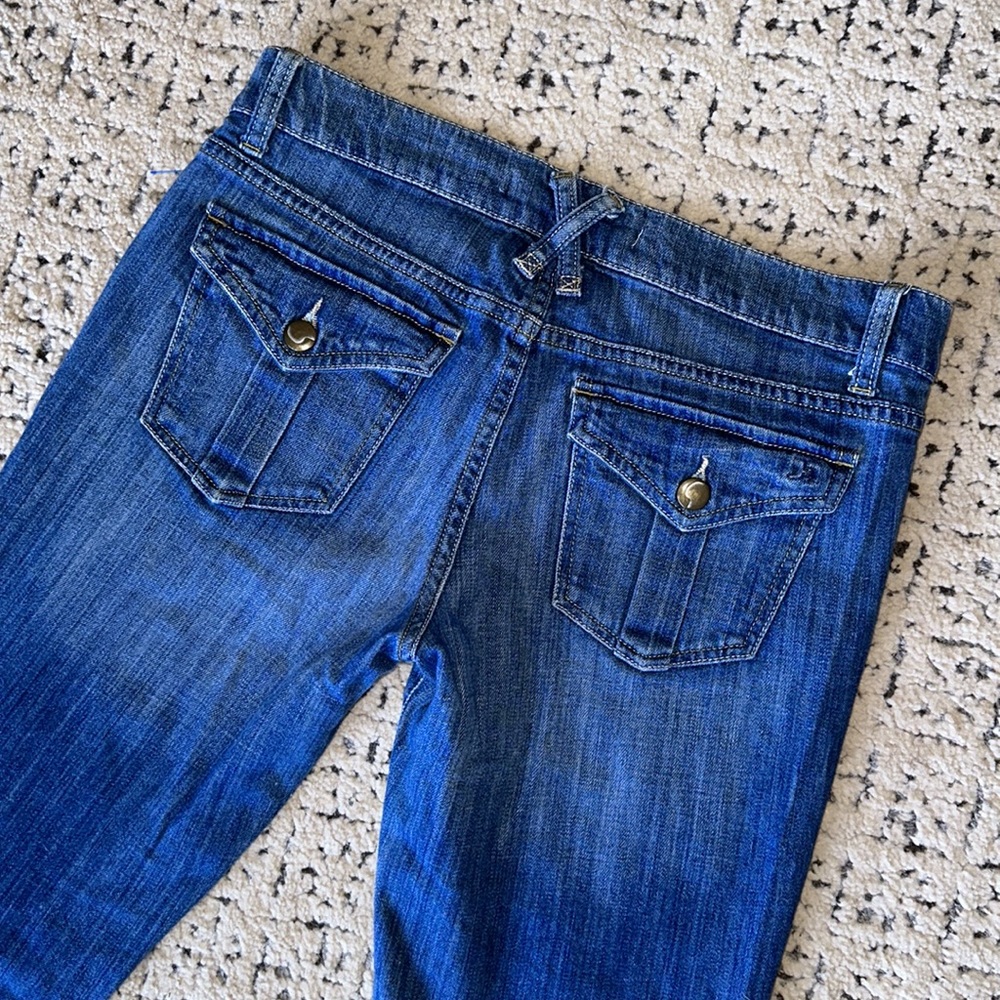 *JOES JEANS* Rocker Bootcut Raw Edge Low Rise 27 - Picture 5 of 8